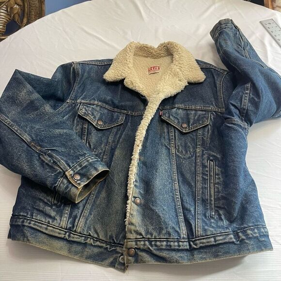 Levi’s VTG Trucker Denim Jacket Size 46R - Picture 4 of 12